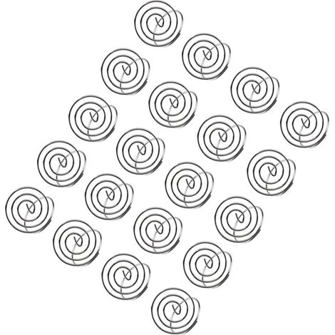 pièces de support de mémo argenté sur anneau métallique avec