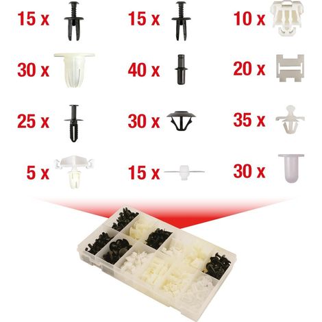 Kstools Juego de clips transparentes para Mercedes