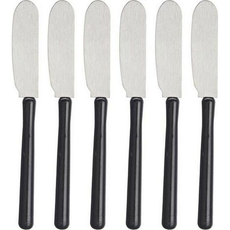 Buttermesser Kinvara Schwarz Silberfarben Kunststoff 1 x 20 x 13 cm