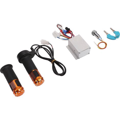 Commande de vitesse 24V 250W pour moteur à balais, poignée d'accélérateur, verrouillage de puissance, kit pour trottinette électrique, vélo et tricycle (1/5)