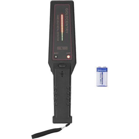 Tragbarer Handmetalldetektor mit Vibrationsalarm und LED-Anzeige