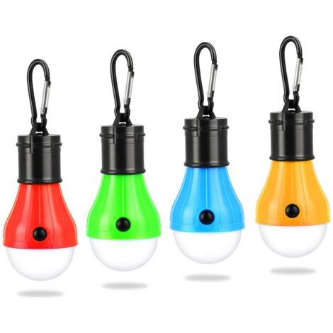 Lampe de Camping, 4x Lanterne de Camping LED Lampe de Camping à Piles Lampe de Tente Portable Lumière de Secours étanche Pour le Camping [Classe énergétique A++] (1/5)