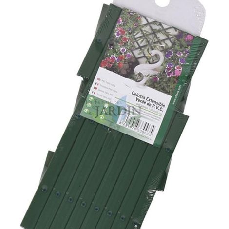 Celosia PVC Verde 100x300 cm  Celosia de PVC  Celosia Terraza Exterior  Celosia Extensible  Celosia Decorativa  Celosia Jar
