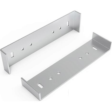 Support de fixation métallique pour boîte aux lettres, grand format, pour boîtes aux lettres avec un fond de 20 cm de large (2 pièces) - FFY (1/4)