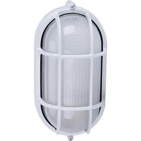 Lampe ovale anti-vapeur et antidéflagrante pour sauna, hammam et salle de bain. (1/5)