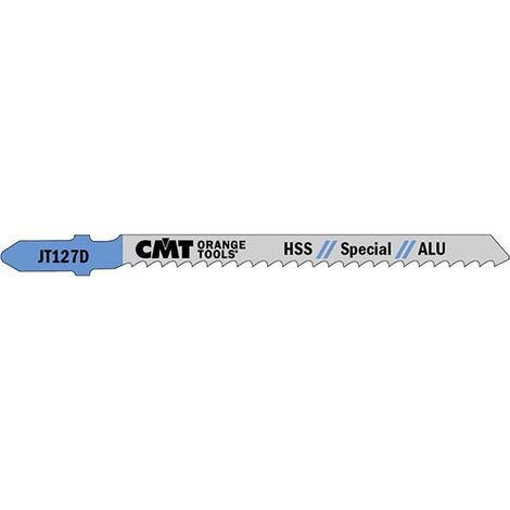 JT127D - 5 5 HOJAS PARA SIERRA CALADORA EN HSS PARA ALUMINIO RECTA Y FINO 100X3X8TPI (1/2)
