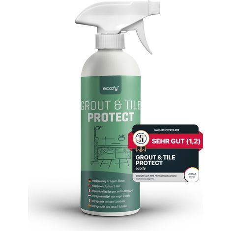eco:fy Imperméabilisation pour joints & carrelages - Scellant contre le calcaire et la moisissure - 0.5 l