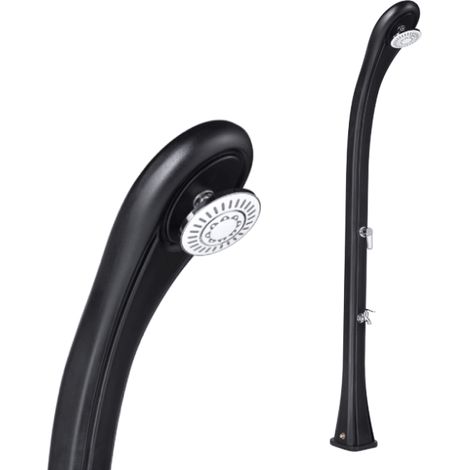 Formidra – Douche solaire SO HAPPY 28L – Pommeau orientable effet pluie – Mitigeur précis – Rince pieds – Base élargie pour stabilité