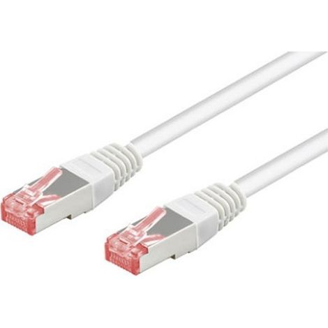 Goobay 93217 Blanco 0.25m - Cable de red (0,25 m, Blanco)