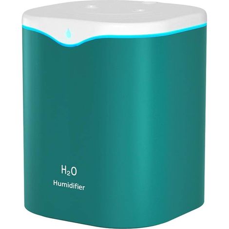 2L Luftbefeuchter, Tragbarer Wassertropfen-Luftbefeuchter, USB-Aroma-Diffusor, Mini-Wassertropfen-Luftbefeuchter, USB-Luftdiffusor, Öldiffusor für Zuhause und Büro Grün (1/5)