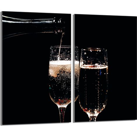 Glasschutzplatte für den Herd 2x30x52 Wein (1/5)