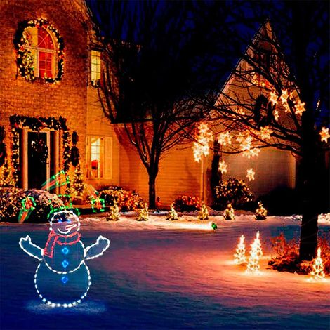 Lustige Schneemann-Lichterkette, robustes Metall, helles, dekoratives und stilvolles Schneemann-Lichterketten-Design für Winter und Weihnachten (1/5)