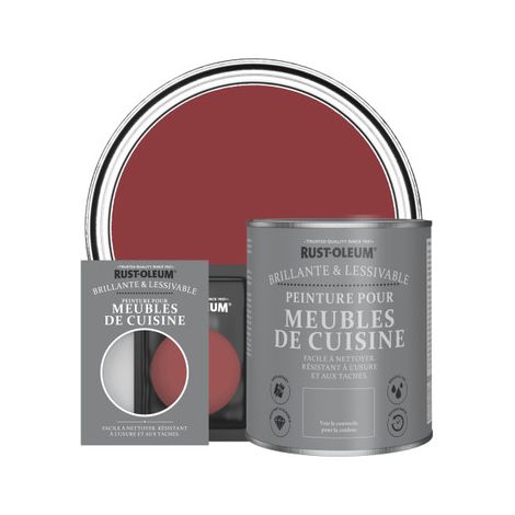 Peinture pour Meubles de Cuisine, Finition Brillante - Bordeaux (1/2)