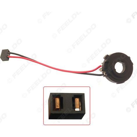 Compatible avec les phares LED H7 de Volkswagen Golf 7 : câble adaptateur de base, adaptateur de douille, câble de conversion pour phares de voiture