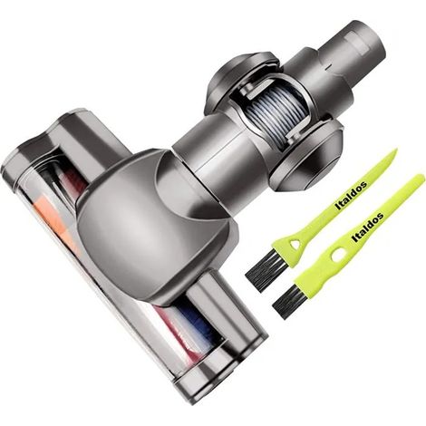 Brosse Rotative Motorisée Électrique Turbo compatible pour Dyson DC59 DC58 V6 DC61 DC62 Rouleau Souple pour Parquet Carrelage