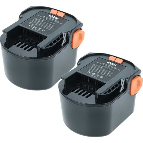 vhbw 2x batteria sostituisce AEG 0700 980 320, B1215R, B1220R, M1230R per utensile (2100 mAh, NiMH, 12 V)