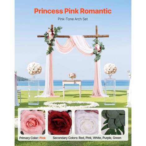 Kit di Fiori Artificiali per Arco Nuziale, Fiori Rosa per Arco (1/5)
