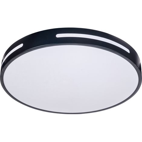 Plafón LED Stylish 22.8W IP20 con Cambio de Temperatura de Color 3000K-6500K, Regulable ON-OFF, Acabado Negro (1/5)