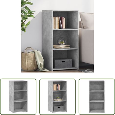 vidaXL Betonfarbe - Sideboard Betongrau 45x41x93 cm Holzwerkstoff (1/5)