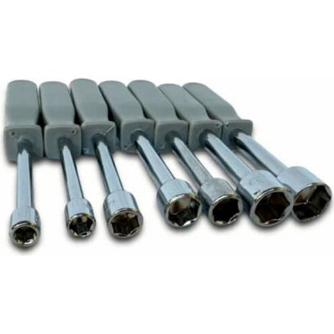 SET CACCIAVITI CACCIA VITI BUSSOLA BOCCOLA DADI ESAGONALI 7 PEZZI 5 13 mm 029xi