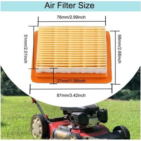 Kit de Filtre à air débroussailleuse pour Stihl FS120 FS200 FS250 FS300 FS350 FS400 FS450 FS480 BT120C BT121 BT130 HT250 KM130 avec Filtre à Carburant, Bougie d'allumage, pièce de Rechange