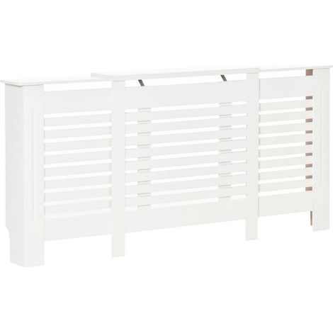 MOBILE COPRITERMOSIFONE REGOLABILE E MENSOLA SUPERIORE 140X19X82,5 CM BIANCO (1/5)