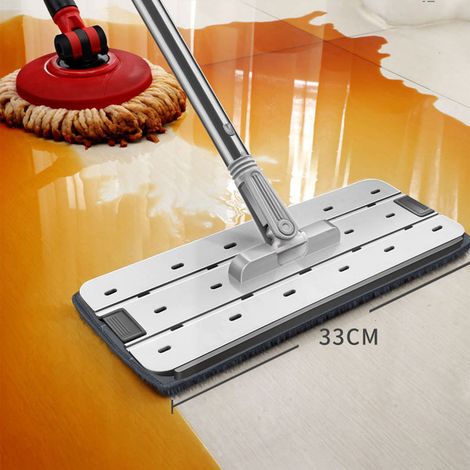 Balai-serpillère plat pour machine à laver, balai-serpillère ménager pratique, balai-serpillère mains libres, nettoie en profondeur, double usage humide et sec, nettoyage des sols et raclette, modèle (1/4)