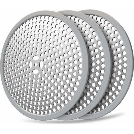 Desagüe de ducha atrapa cabellos / Protector de desagüe de bañera 3 piezas y colador, acero inoxidable 304 (Combo 3 piezas) (1/5)