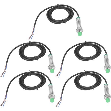 Capteur inductif M12 NPN LJ12A3-4-Z/BX, interrupteur de proximité, contact normalement ouvert, 6-36VDC, lot de 5 pièces (1/5)