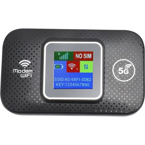 Routeur WiFi Portable,Point D'accès WiFi Mobile 4G LTE avec Emplacement pour Carte SIM pour Asiatique,Prend en Charge jusqu'à (1/4)