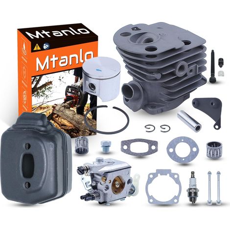 Kit silencieux de carburateur à piston de cylindre 46mm pour pièces de tronçonneuse Husqvarna 55 51 (1/5)