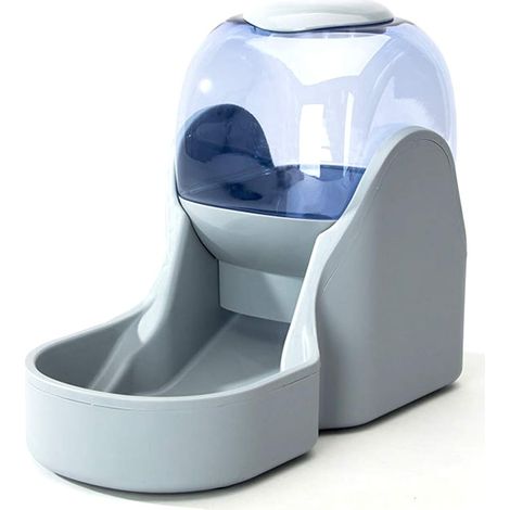 Distributeur Croquettes Et Eau - 3,8 L + 1,5 kg - Pour Chien Et Chat - Système Gravitaire Sans Électricité - En Plastique Alimentaire - 1 Pièce