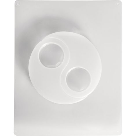 Moule plastique PE-LD support bougie chauffe plat "Yin Yang", 3672900, Blanc, noir (1/2)