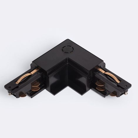 Verbinder 'Left Side' Typ L für 3-Phasenstromschiene DALI Track Einbau Aluminium Schwarz (1/4)