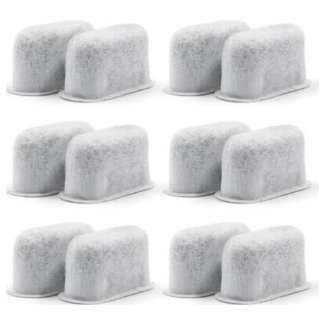 Lot de 12 filtres à café à charbon actif, filtres à eau de rechange non tissés à charbon pour cafetières. (1/5)