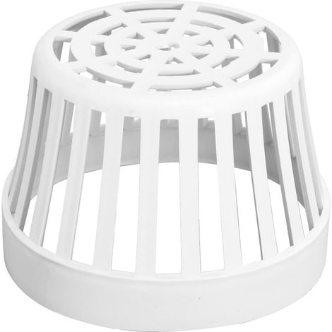 Couvercle de Drain en Pvc Blanc, Résistant la Corrosion, Filtre de Drainage pour Toits et Balcons, Protège les Obstructions D'eau (1/5)