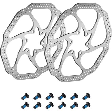 Disque de frein de vélo en 2 parties de 160 mm avec 12 boulons, adapté aux VTT. (1/5)