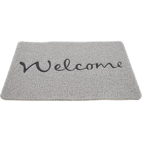 Paillasson extérieur Welcome gris clair - Modèle Quebec