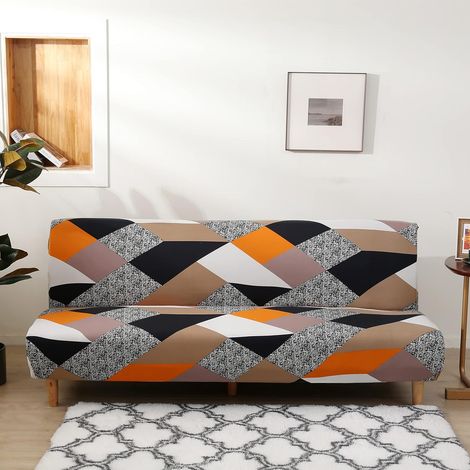Funda Para Sofá-Cama Extensible - Para Sofá-Cama Sin Brazos Y Futón - Longitud 180 A 210 Cm - Lavable En Máquina (1/5)