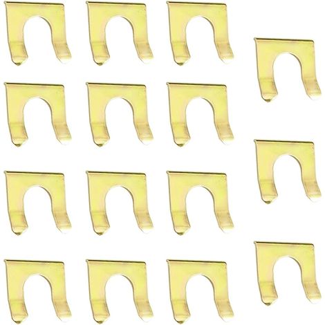 CCYKXA 15 Piezas Colliers De Serrage Pour Tuyau De Frein De Voiture, Clip Maintien Tuyau Frein En Métal En Forme U Pour Parking, Clips Tuyaux Frein Voiture, Pour Véhicules Stationnement(No.6) (1/5)