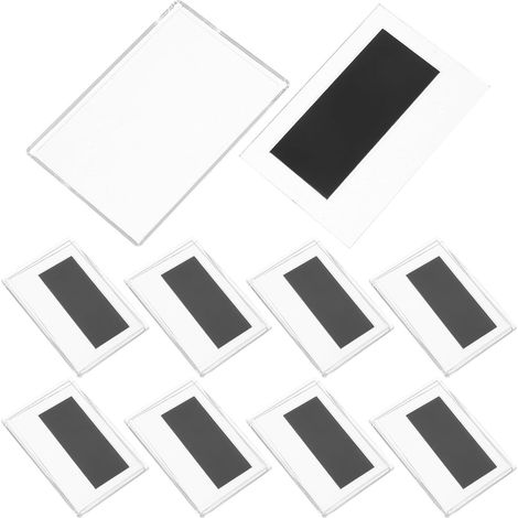 10pièces Cadres Photo Magnétiques Acryliques Transparents Supports Photo Magnétiques pour Réfrigérateur et Surface Métallique Cadres Miniatures Robustes et Faciles à Utiliser (1/5)