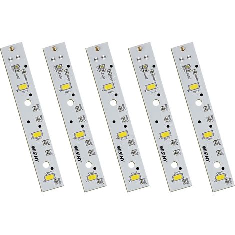 Panel de luz LED para congelador WR55X26671, compatible con refrigeradores GE. Repuesto de luz LED. Reemplaza los números de pieza 4468532 EAP11767930 LED3344588 PS11767930 AP6035586. 5 unidades. (1/5)