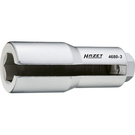 Douille pour la sonde lambda 4680-3 ∙ Carré creux 12,5 mm (1/2 pouce) ∙ Profil à 6 pans extérieurs ∙ 22 HAZET (1/4)