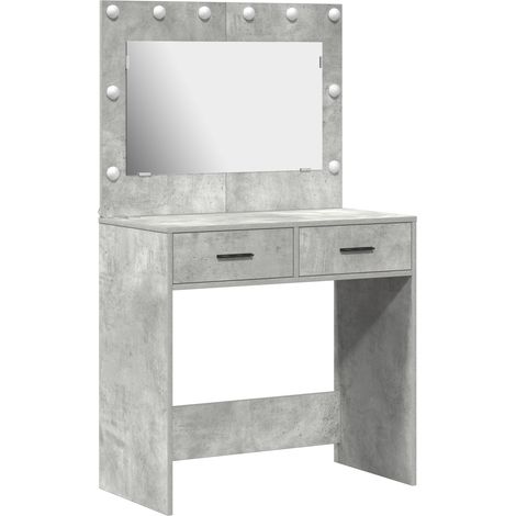 Coiffeuse,Table de maquillage Gris béton 78.5 x 41 x 135 cm Bois d'ingénierie CFW905417 (1/5)