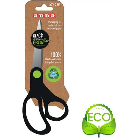 ARDA FB15RE forbici da cancelleria Forbici da ufficio Taglio a zig zag Nero, Verde, Acciaio inox