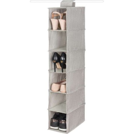 Compactor - Organizer pensile 30x18x94 cm, 6 scomparti, grigio RAN10114 (1/5)