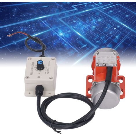 Moteur vibratoire CC sans balais 30 W 4 000 tr/min avec variateur de vitesse. Ce moteur vibratoire est utilisé dans les vibrateurs d'alimentation en béton pour les machines des industries minière, chi (1/5)