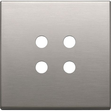 VIMAR - 22692.RN.11 Placca 2Mx4 Tondo nichel spazzolato