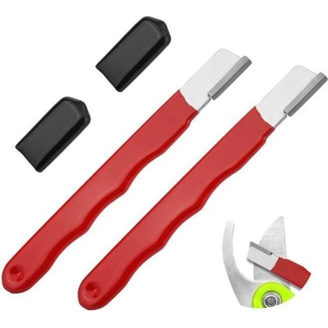 2 Pocket Blade Sharpeners, Tungsten Sharpener for Garden Tools: Axes, Sickles, Wire Cutters - STONE