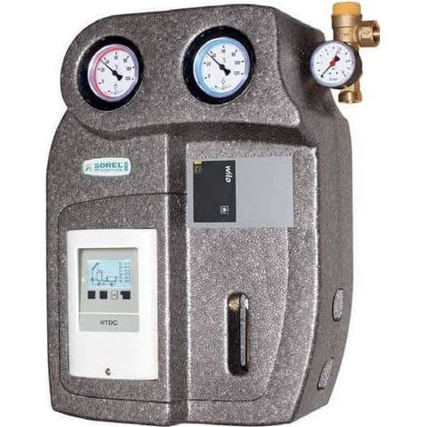 Module solaire thermique 2 voies avec régulateur différentiel – Circulateur électronique – Dégazeur en laiton – Conforme ERP 2015 Classe A – Sorel